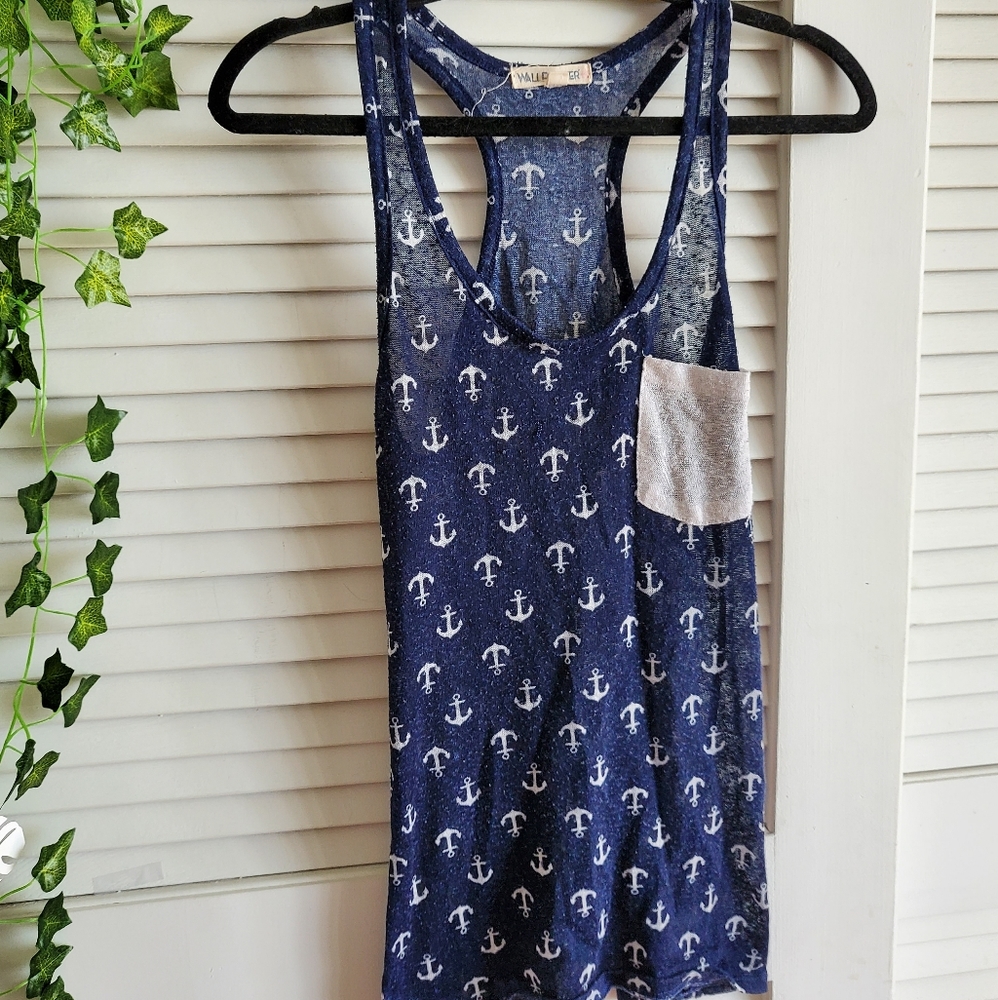 Blue tank top